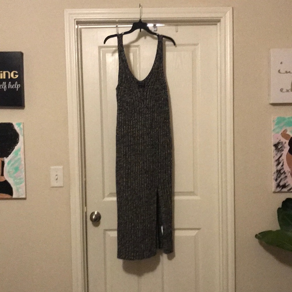 NWT Eloquii V-neck sweater dress with front split
